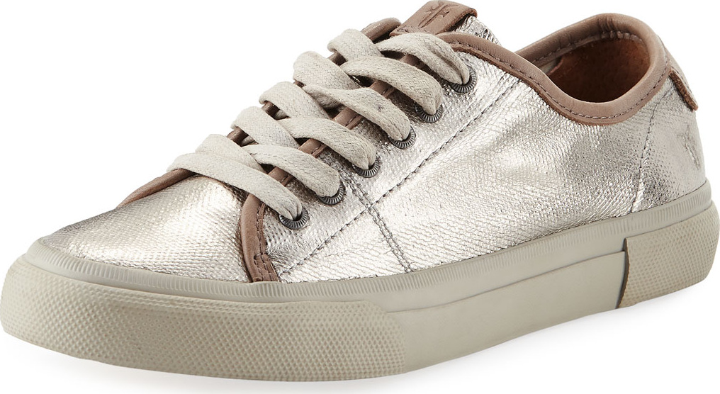 Frye Gia Coated Canvas Low-Top Sneakers