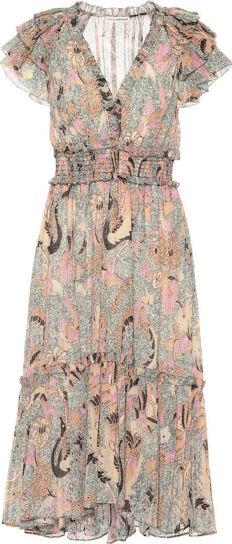 Ulla Johnson Cicely cotton and silk-blend dress