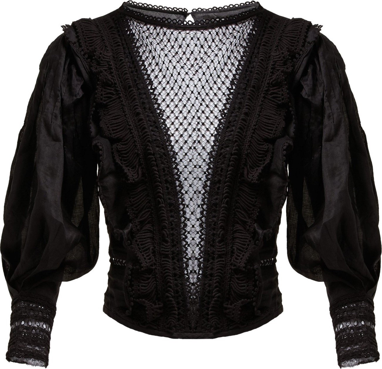 Isabel Marant Rosen crochet-insert voile blouse