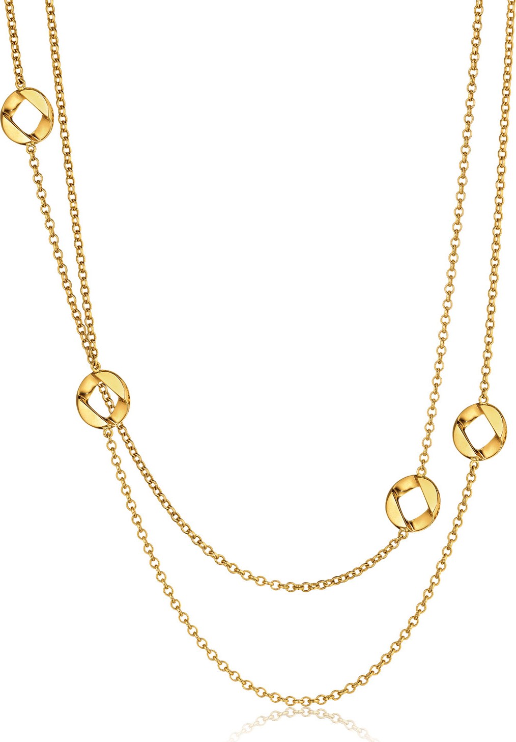 Verdura 18k Curb-Link Chain Necklace, 36"