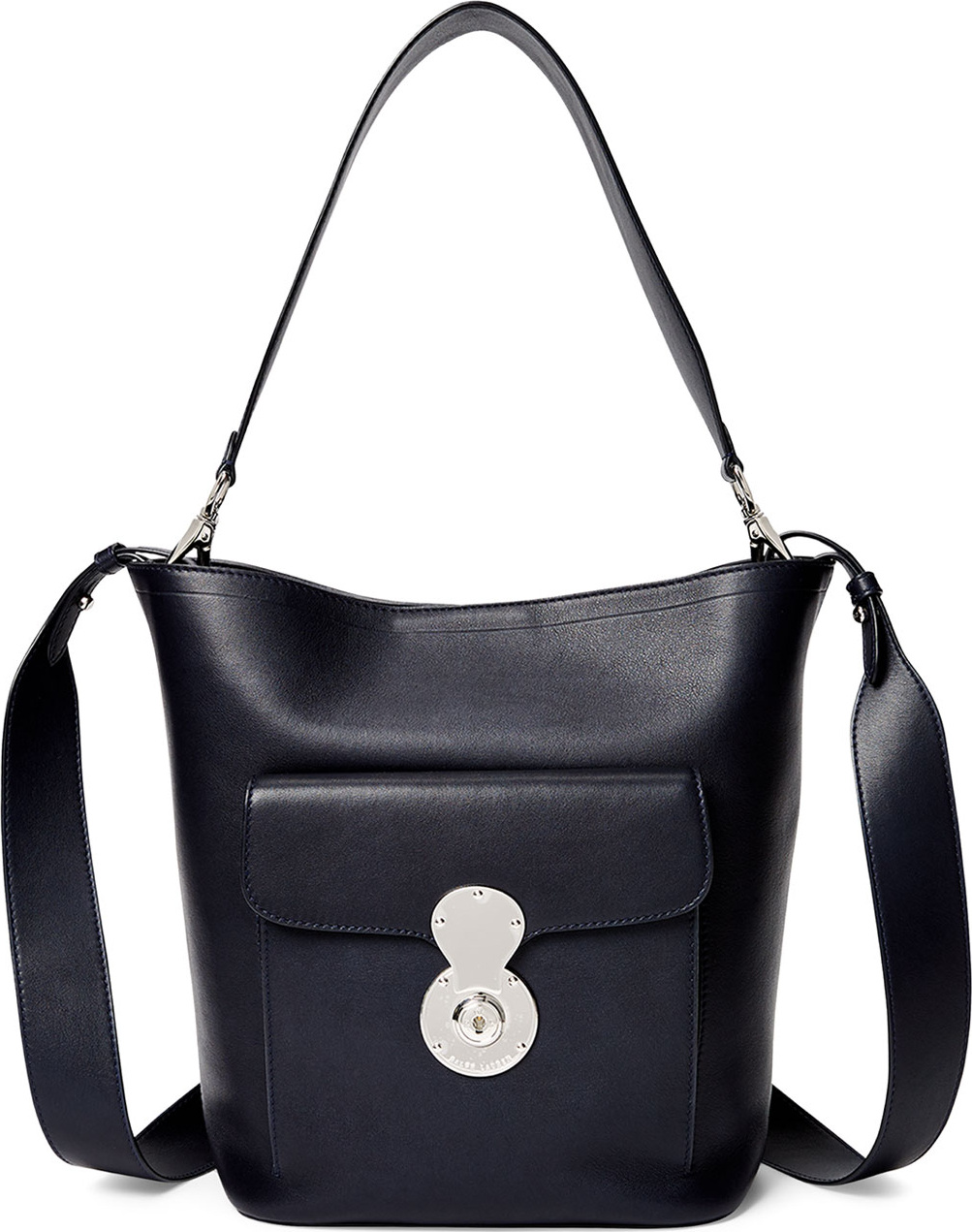 Ralph Lauren Smooth Leather Bucket Bag