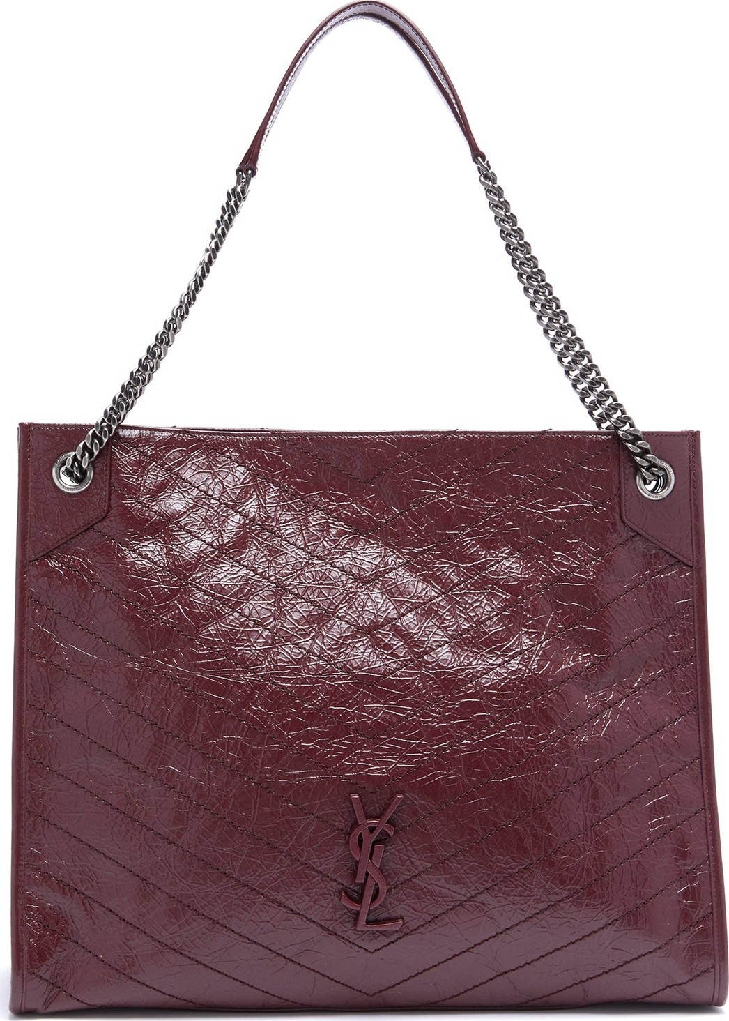 Saint Laurent Niki crinkle-effect quilted leather bag