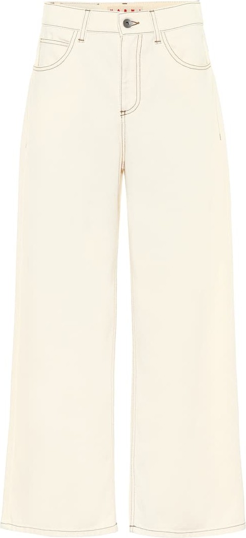 Marni High-rise wide-leg jeans