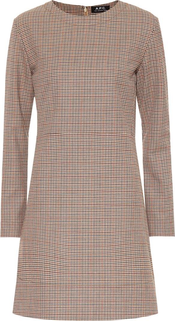 A.P.C. Maddy checked minidress