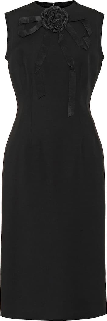 Gucci Wool and silk crêpe midi dress