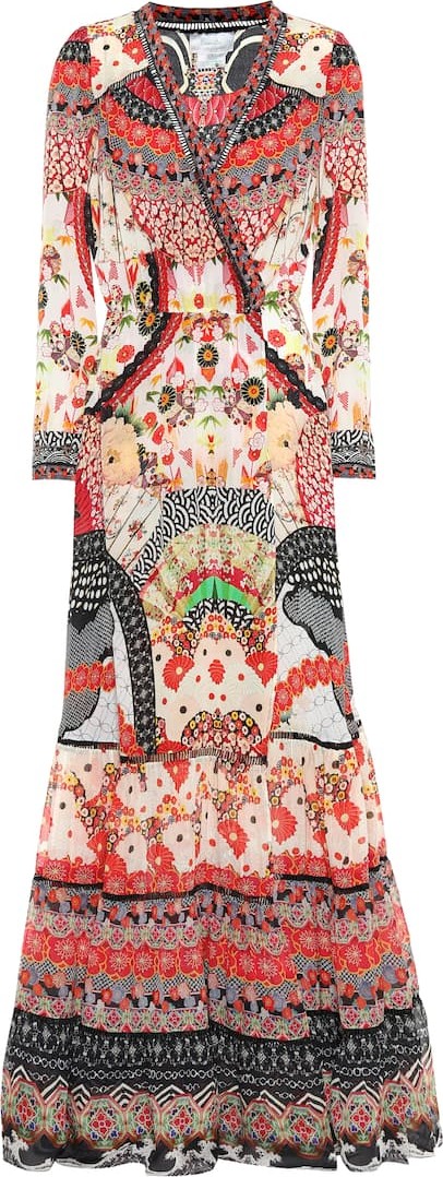 Camilla Embellished silk maxi dress