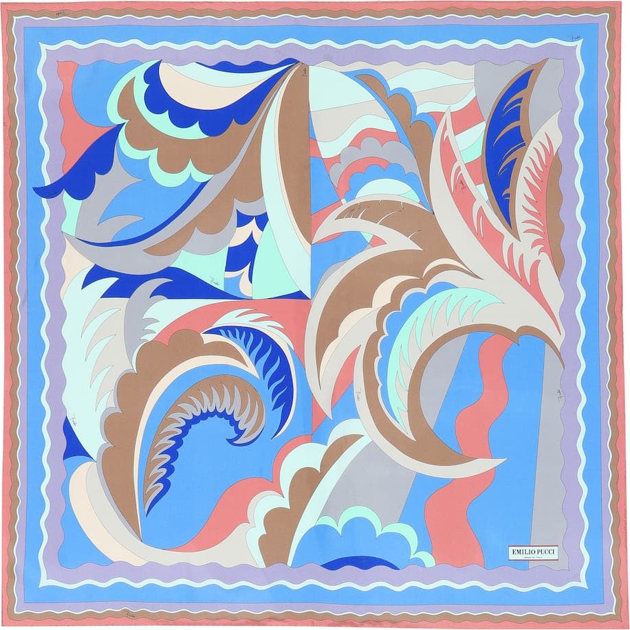 Emilio Pucci Printed silk scarf