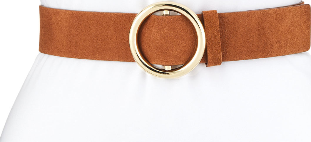 FRAME DENIM O-Ring Suede Belt