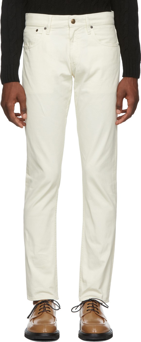 Ralph Lauren Purple Label Off-White Thomson Stretch Jeans