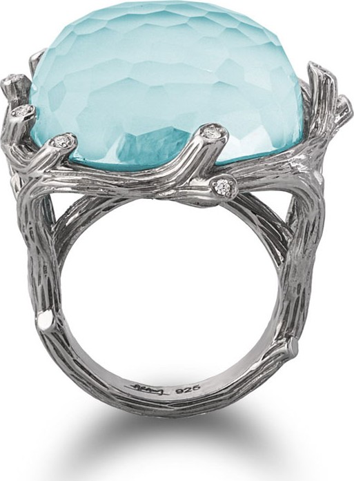 Michael Aram Enchanted Forest Turquoise & Diamond Ring