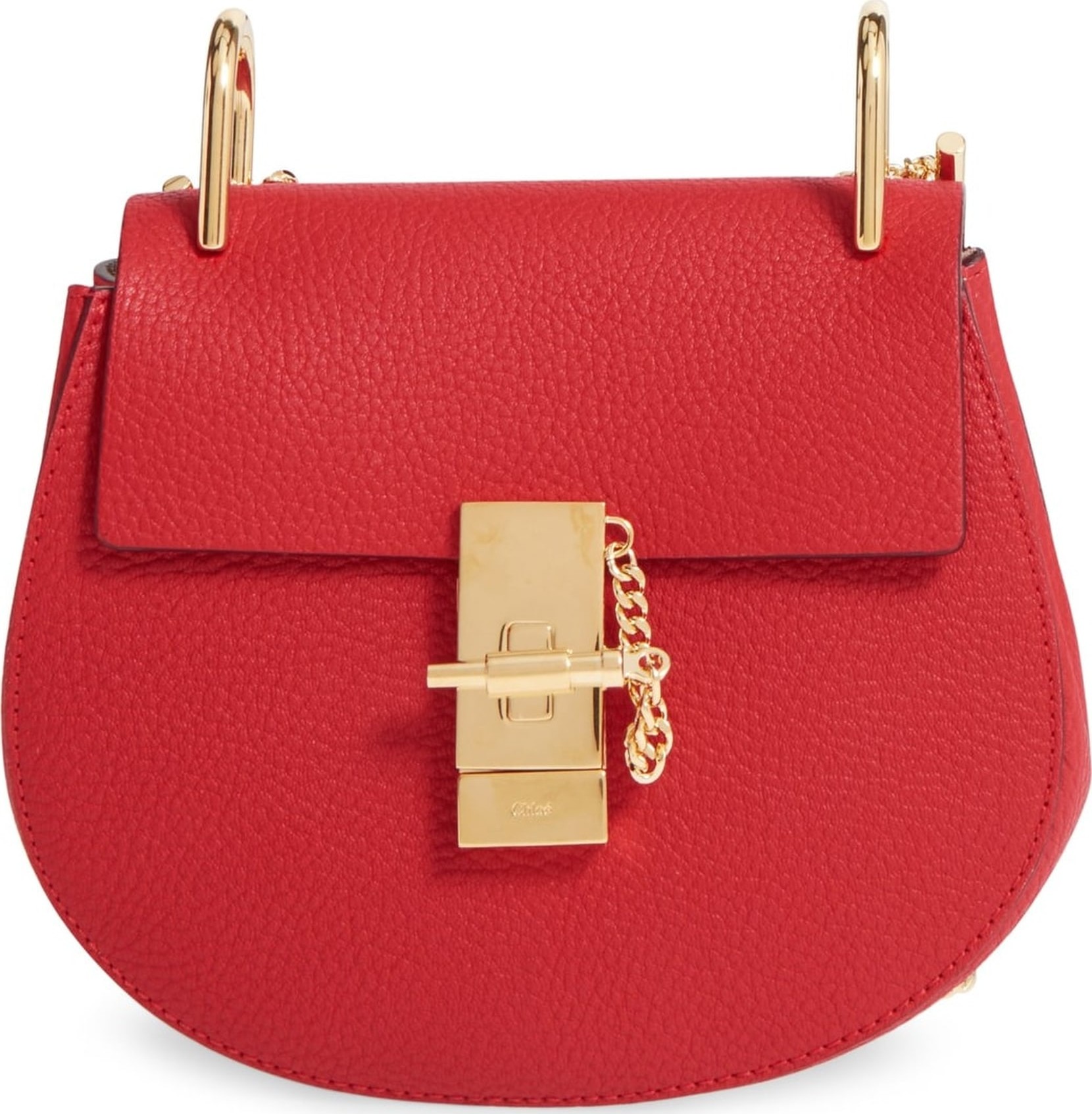 Chloe 'Mini Drew' Leather Shoulder Bag