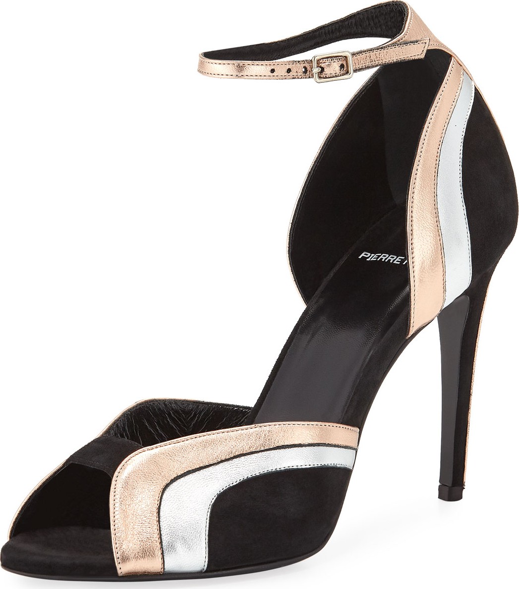 Pierre Hardy Rainbow Mixed Metallic Sandals