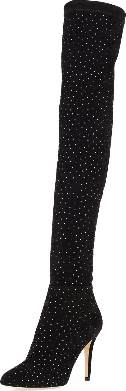 Jimmy Choo Toni Over-The-Knee Embellished Boots