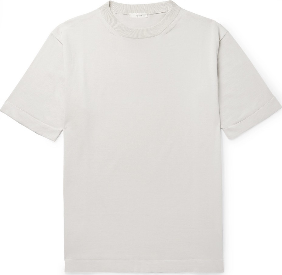 THE ROW Roger Silk and Cotton-Blend T-Shirt