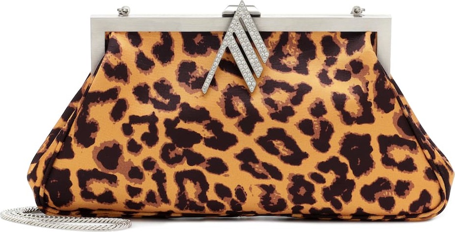 The Attico Leopard-print clutch