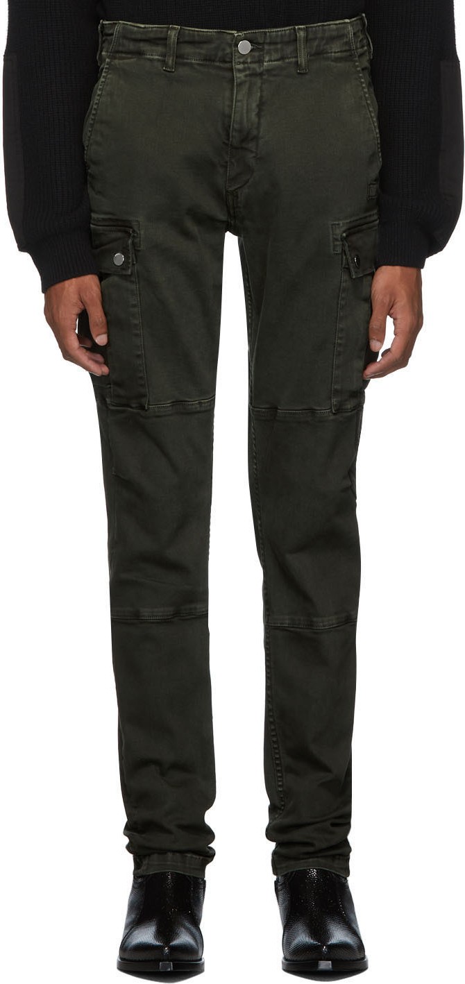 Amiri Green Cotton Cargo Pants