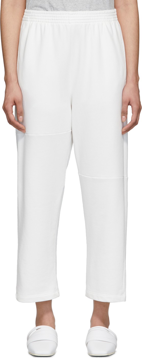 MM6 Maison Margiela White Straight Lounge Pants
