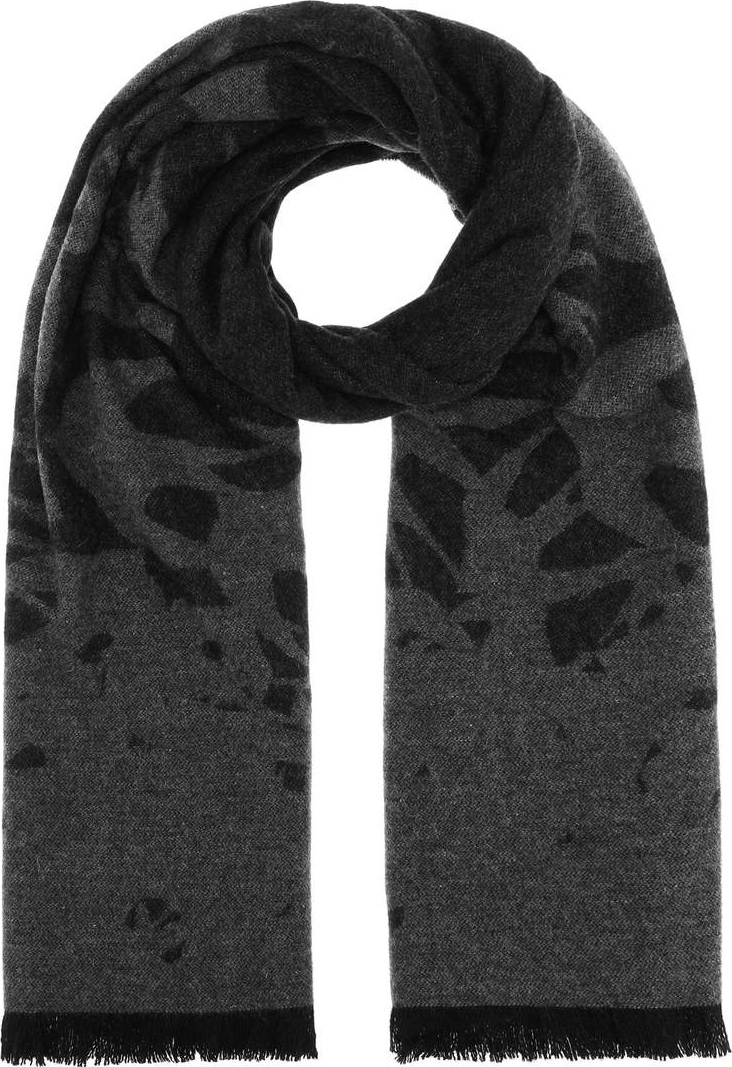 McQ - Alexander McQueen Swallow jacquard wool-blend scarf