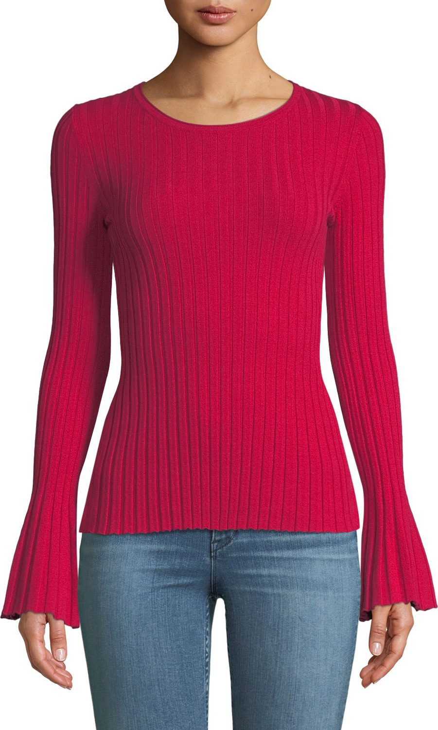 Bailey 44 Cossak Ribbed Bell-Sleeve Sweater