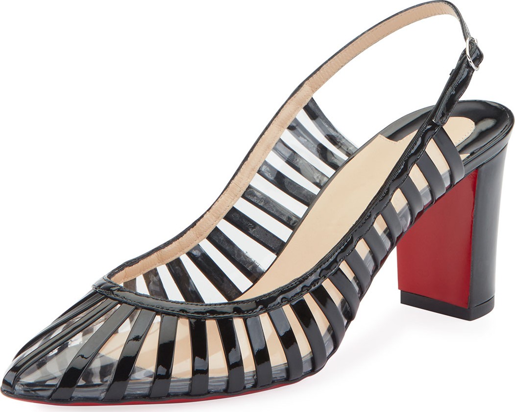 Christian Louboutin Jackie Caged Red Sole Pumps
