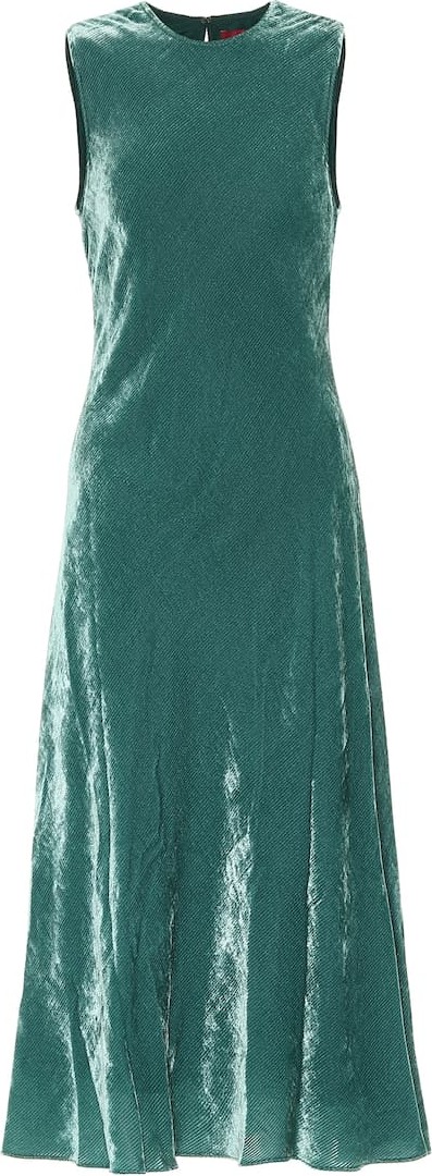 Sies Marjan Flipper velvet maxi dress