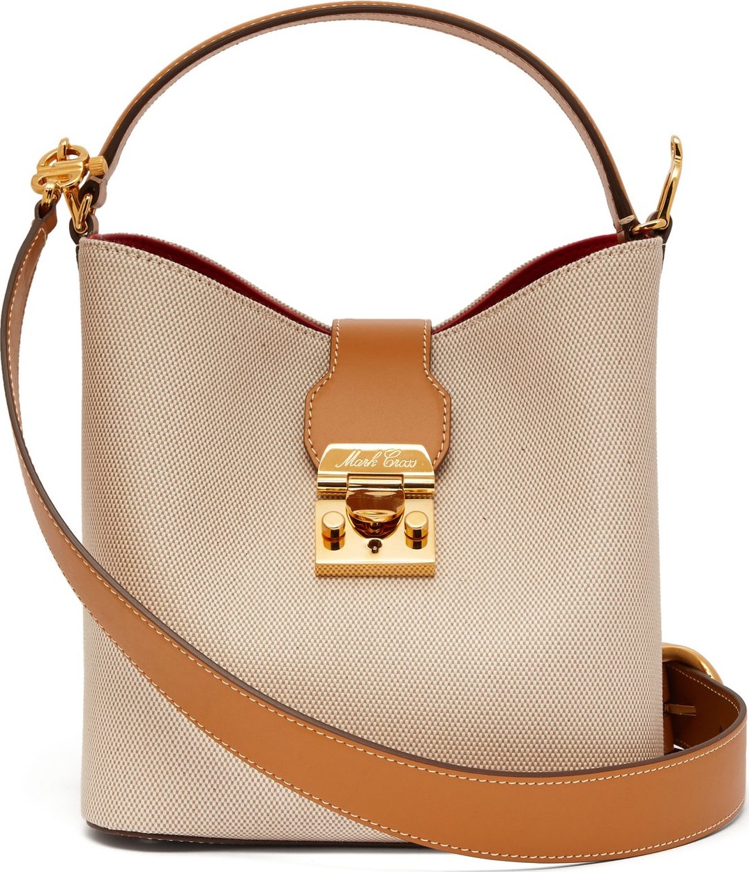 Mark Cross Murphy canvas bucket bag