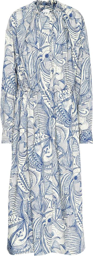 Dries Van Noten Printed cotton midi dress