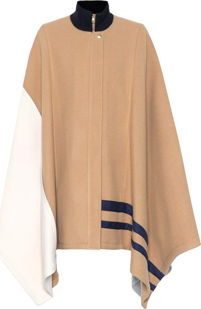 Chloe Wool-blend poncho