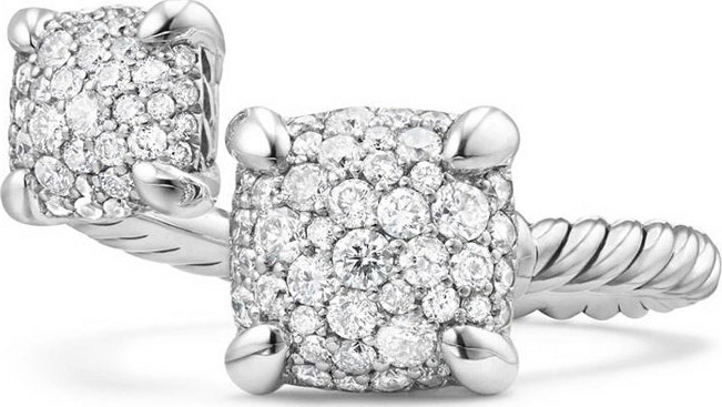 David Yurman Châtelaine Pave Diamond Bypass Ring