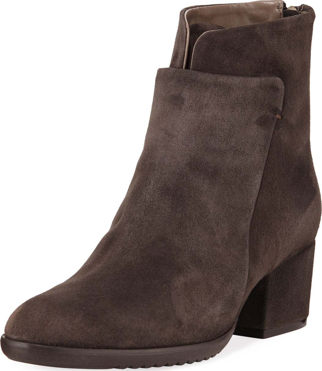 Sesto Meucci Fleo Comfort Suede Low-Heel Booties