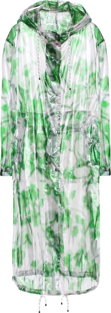 Dries Van Noten Printed silk-blend organza coat