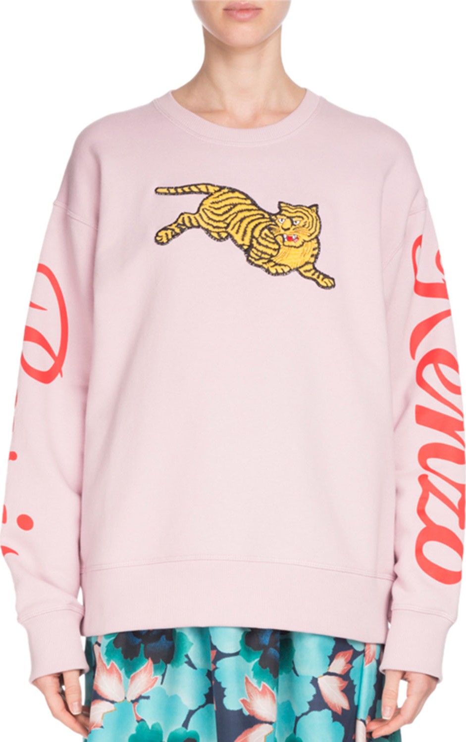 KENZO Jumping Tiger Graphic Crewneck Sweatshirt