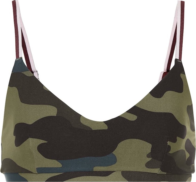 The Upside Army Camo Ballet sports bra