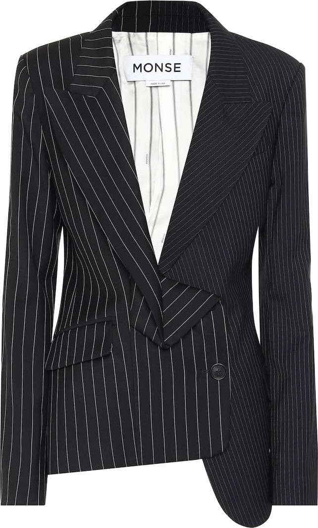 Monse Striped wool blazer