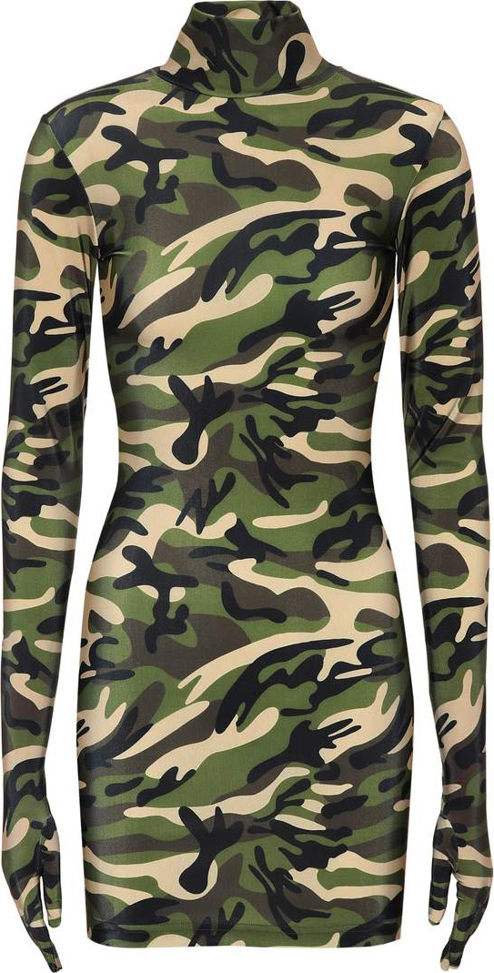 Vetements Camouflage glove dress
