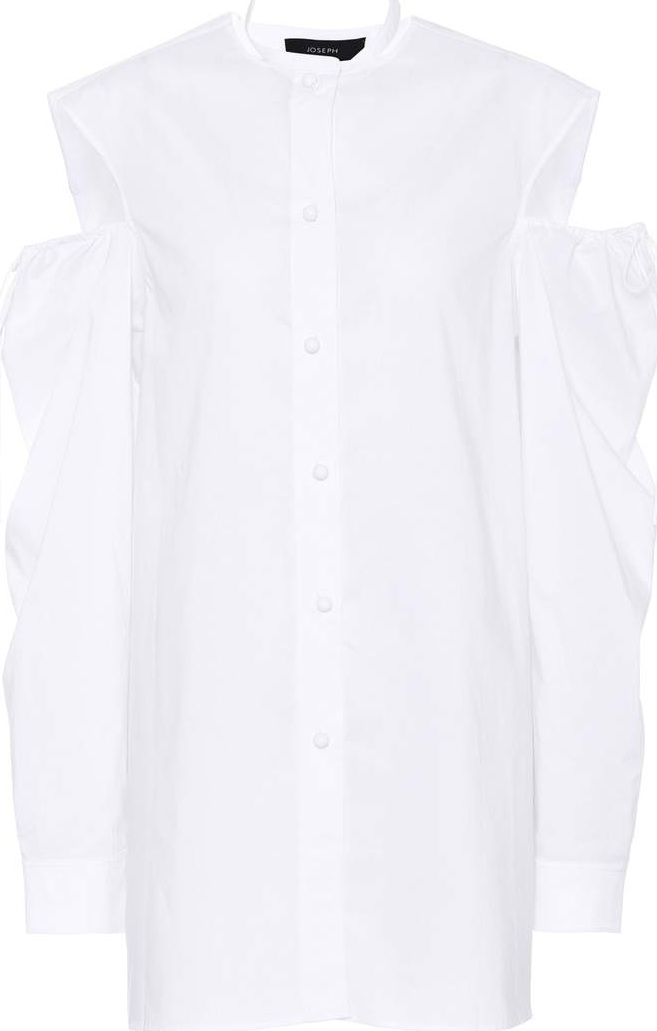 Joseph Cold-shoulder cotton blouse