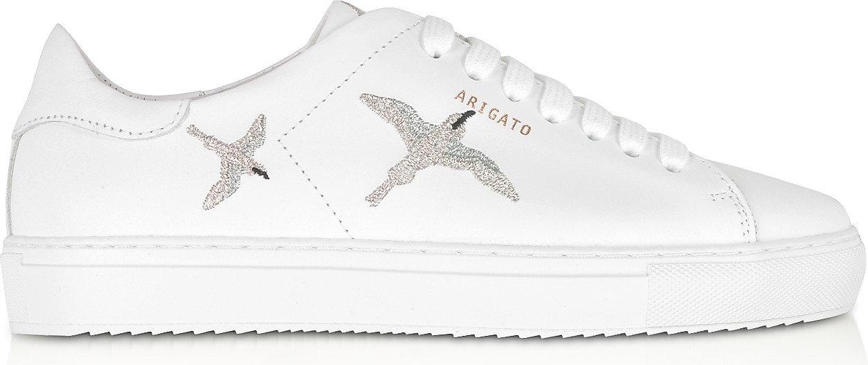 Axel Arigato Clean 90 Bird White & Silver Leather Women's Sneakers