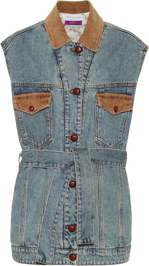 Philosophy Di Lorenzo Serafini Cotton-denim vest