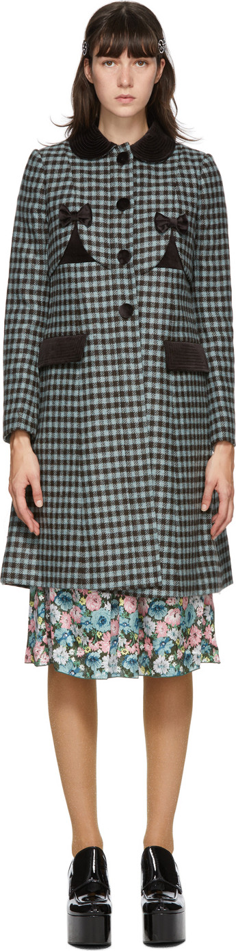 MARC JACOBS - Black & Blue Sunday Best Coat