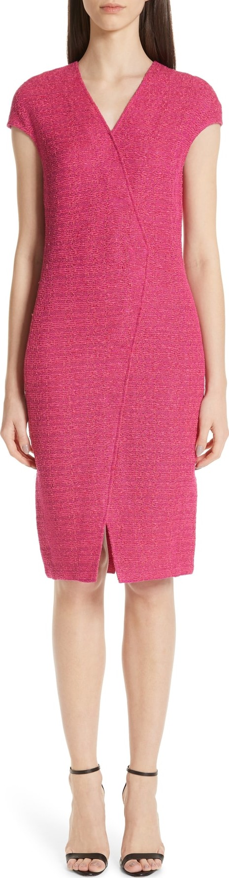 St. John Andrea Knit Cap Sleeve Dress