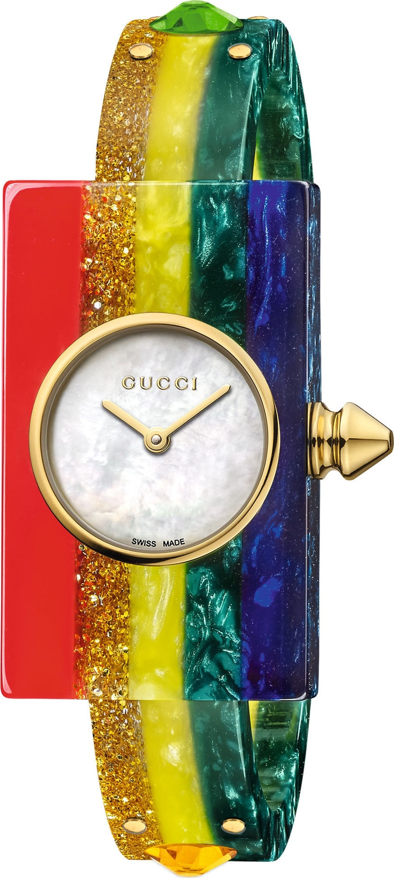 Gucci Plexiglas Bracelet Watch, 24mm x 40mm