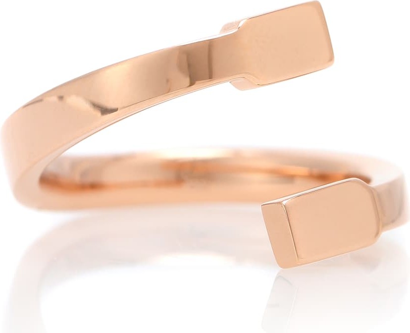 REPOSSI Serti Sur Vide 18kt rose gold ring