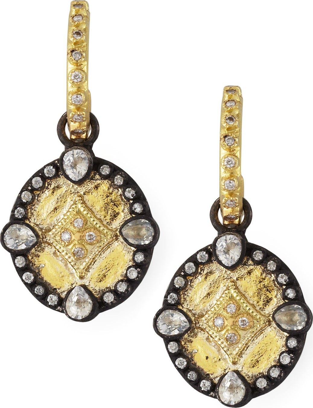 Armenta Shield Drop Earrings