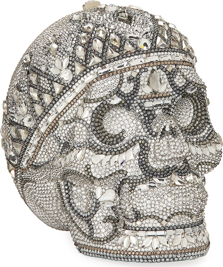 Judith Leiber Katerina Crystal Skull Clutch Bag