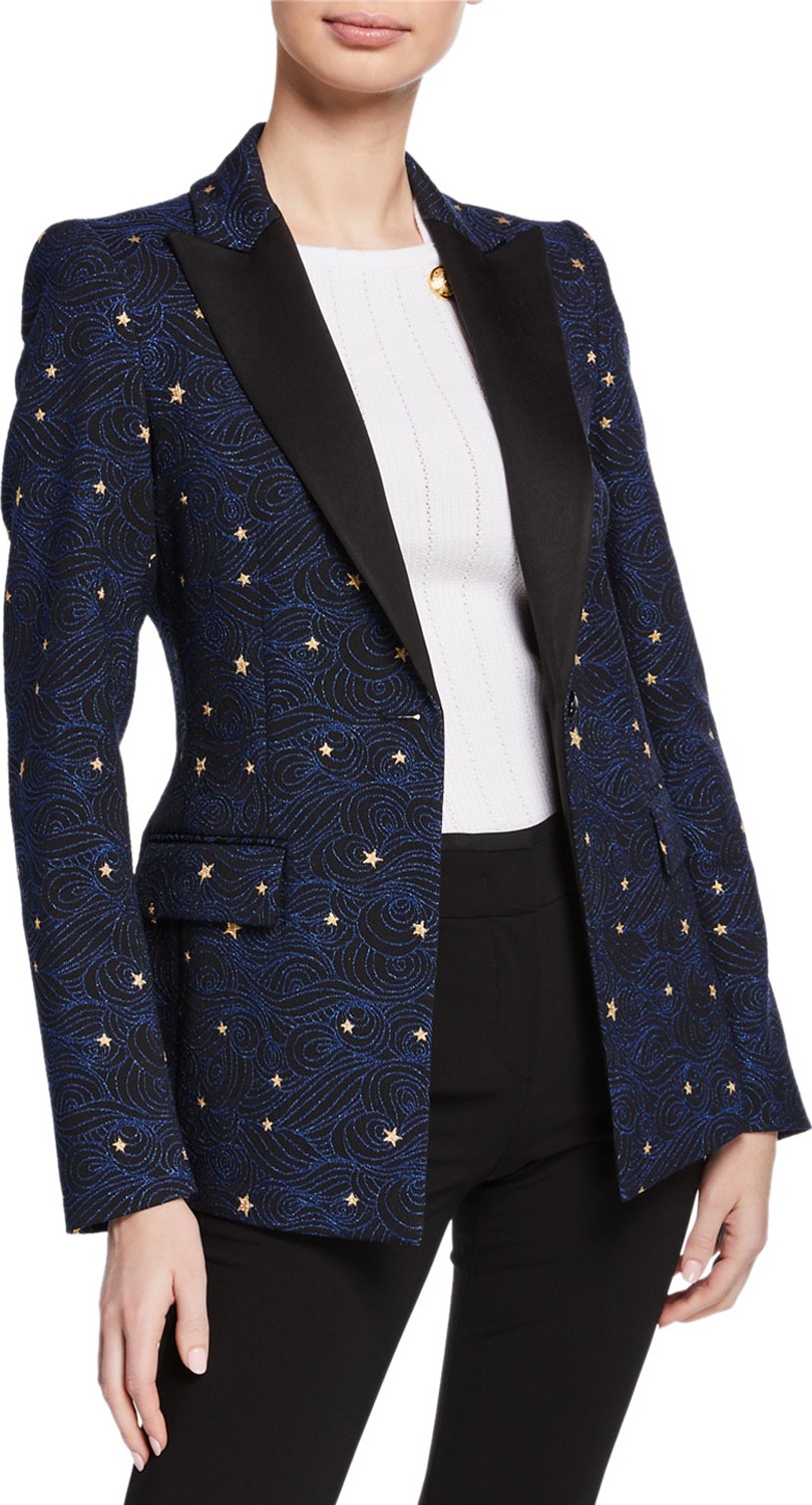 Escada Night Sky Jacquard Jacket