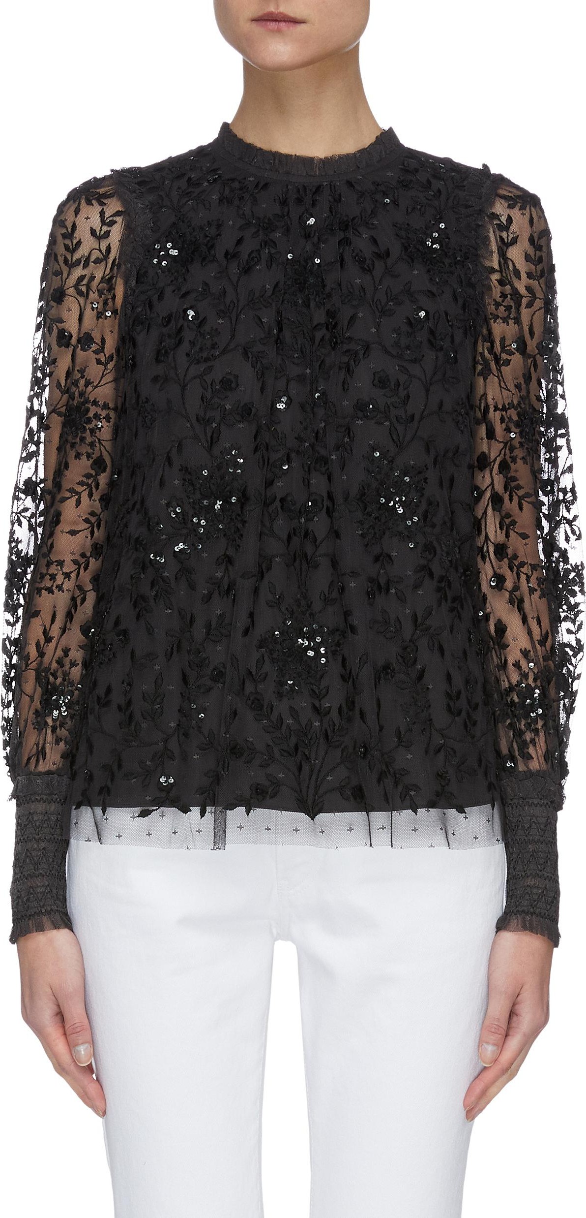 Needle & Thread 'Whitethorn' Cropped Top