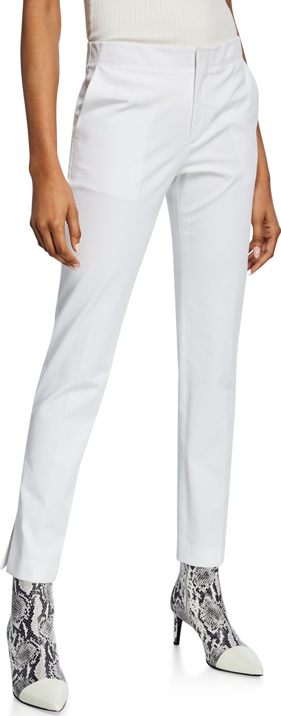 Helmut Lang Slim Cotton Ankle Pants