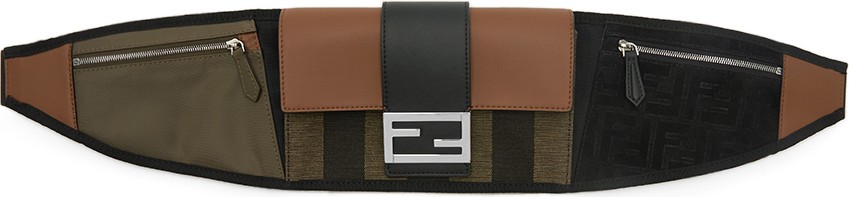 Fendi Black 'Forever Fendi' Baguette Belt Bag
