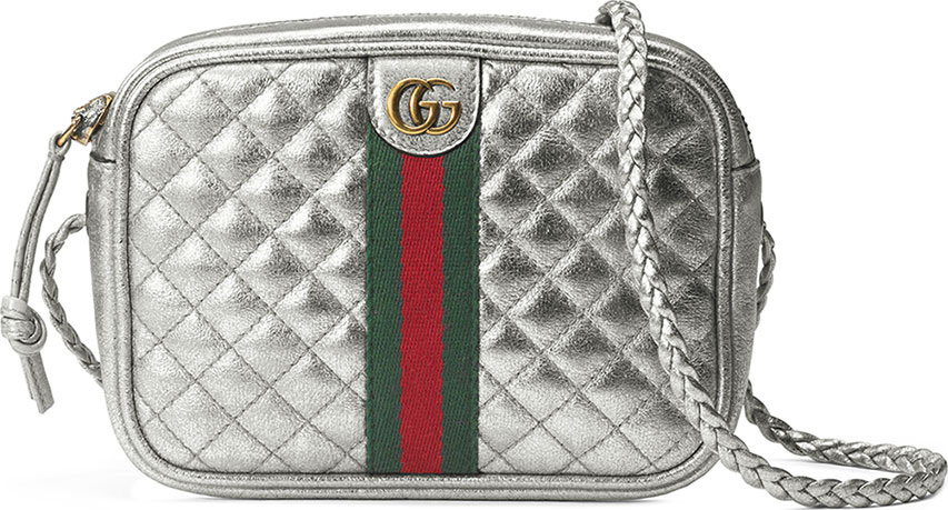Gucci Trapuntata Metallic Leather Mini Crossbody Bag Gucci Trapuntata Metallic Leather Mini Crossbody Bag
