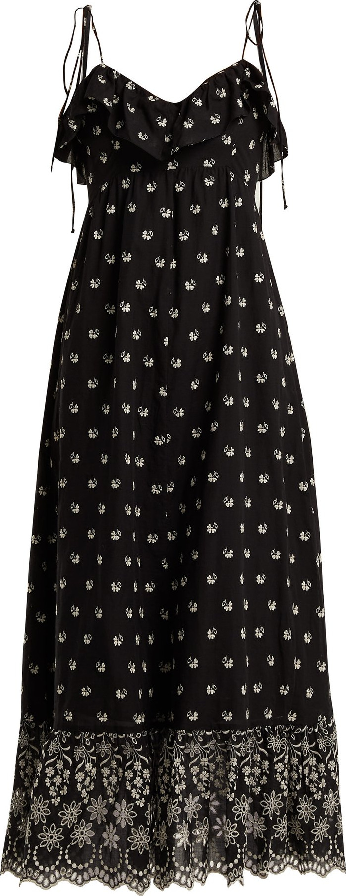 Athena Procopiou Moonbeams floral-embroidered dress